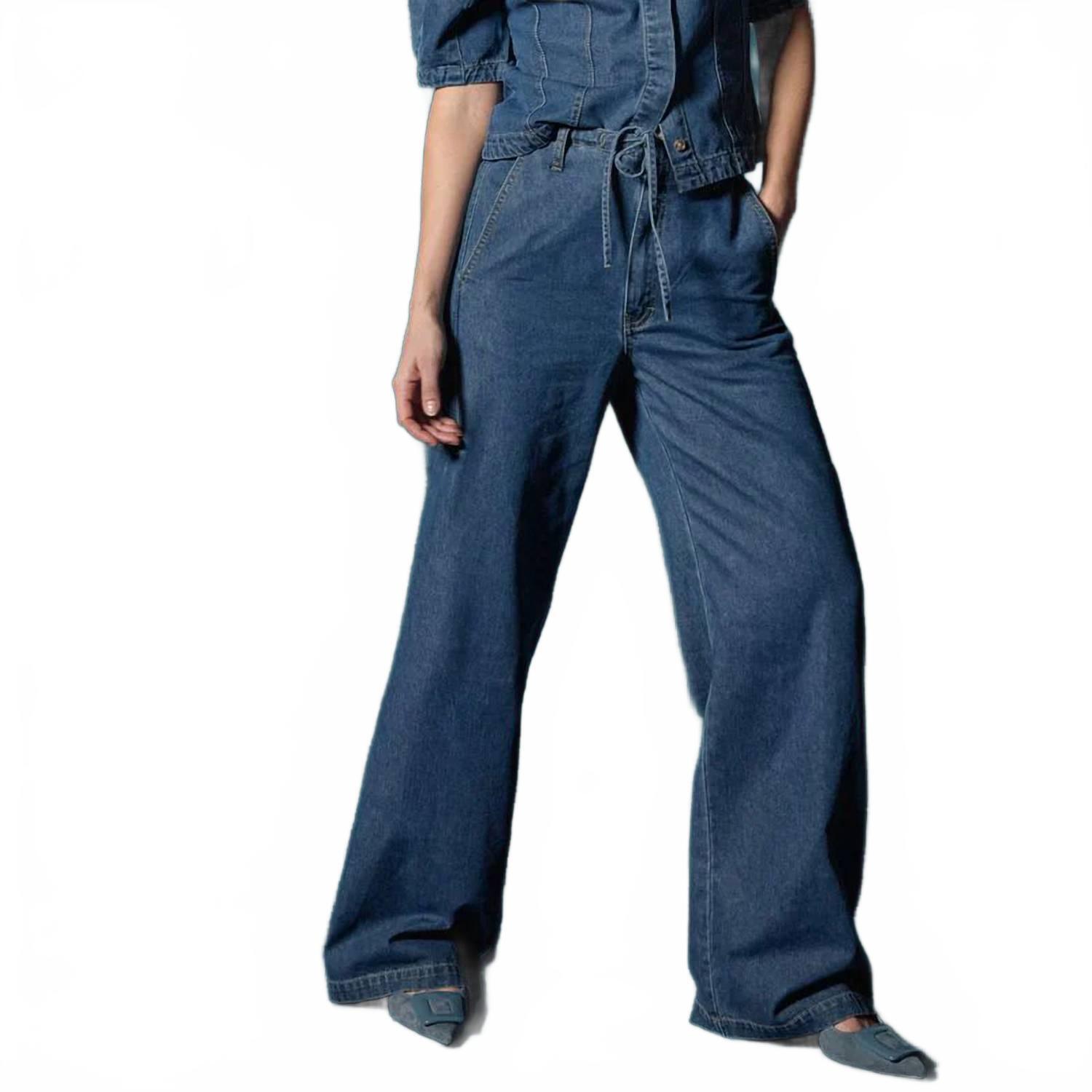 New Lilla P Straight Leg Jeans In Blue